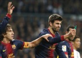 Puyol y el mechero en el Bernabéu