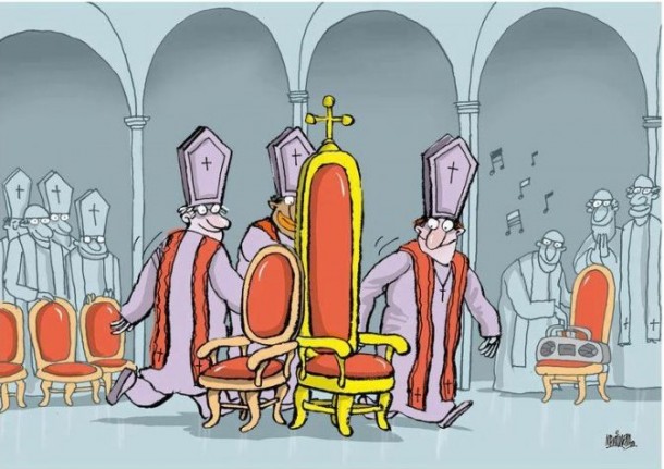 Conclave papal en clave de humor