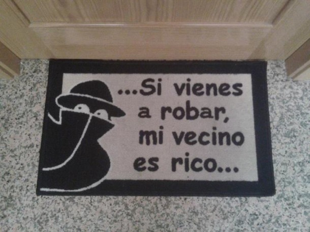 Felpudo anti robos